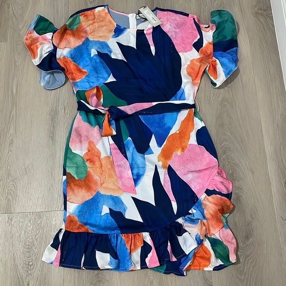 Never fully dressed Artist print mini dress - Picture 3 of 6